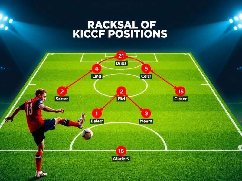Football formation diagram showing kick off positions