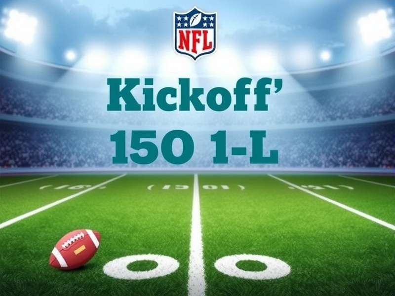 Diagram showing NFL kick off setup and player positioning according to latest rules