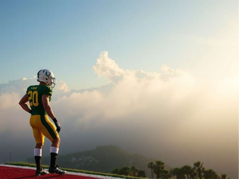 Oregon Ducks football team preparing for today's kick off at Autzen Stadium