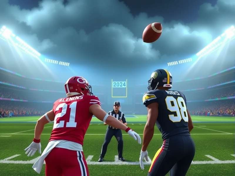 Diagram comparing 2023 and 2024 NFL kickoff alignments