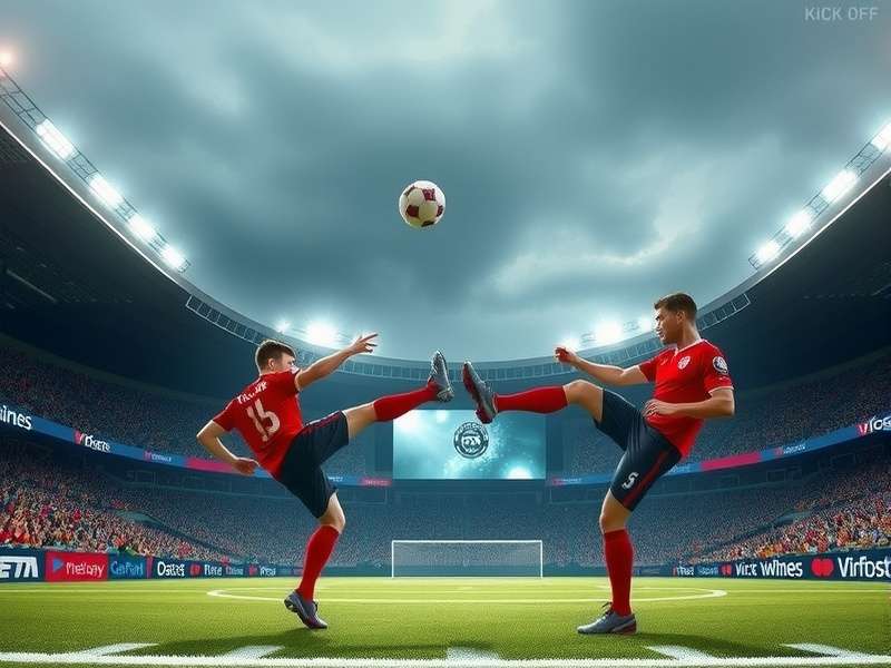 Kick Off tactical formation screen showing player positions