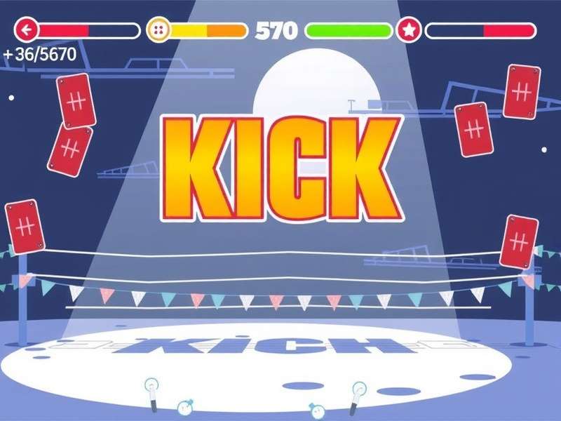 Football kickoff moment in a stadium