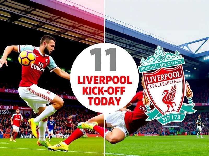 Anfield Stadium on a matchday with crowd