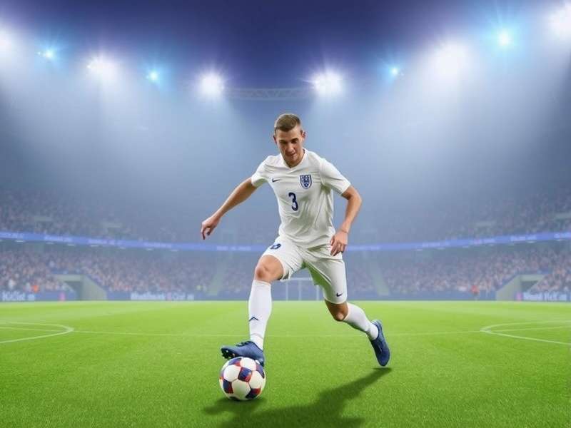 England football team preparing for kick off at Wembley Stadium