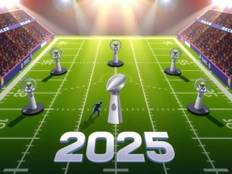 Super Bowl LIX 2025 Kick Off countdown clock at Allegiant Stadium, Las Vegas