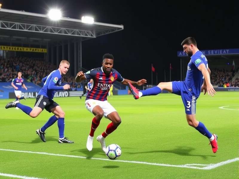 Rugby match kick off between two teams