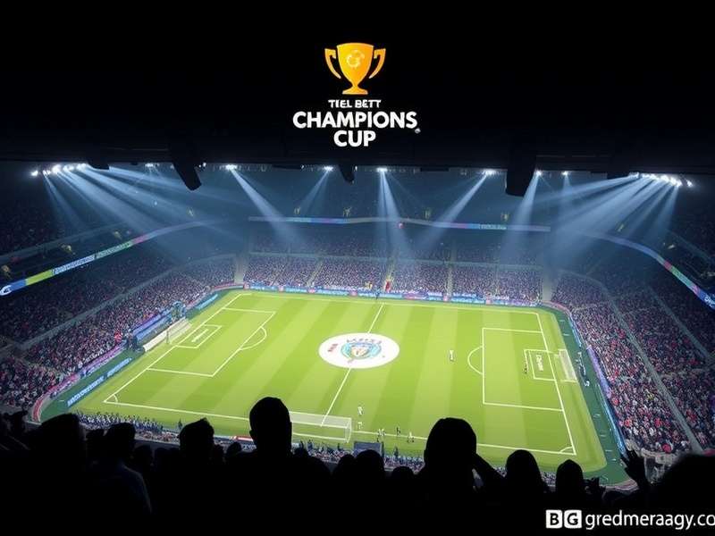 The iconic Champions Cup trophy held aloft by a winning team captain