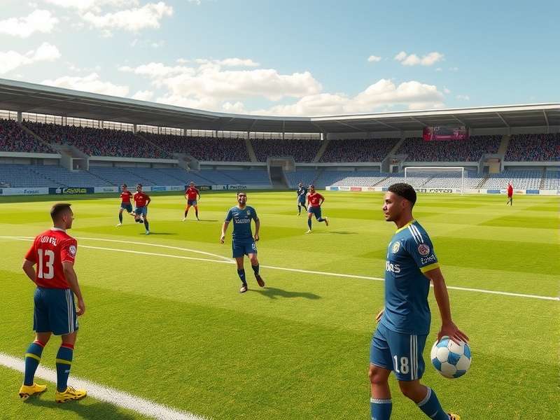 A detailed tactical board showing football formations and player movements for the Kick Off game