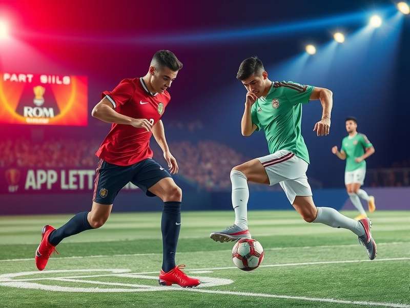 Global football stadium clock showing different time zones