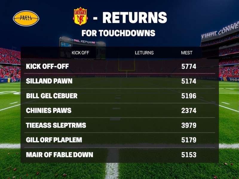 Football player executing a dynamic kickoff return in a packed stadium