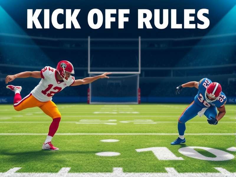 NFL kickoff formation showing player alignment and coverage lanes