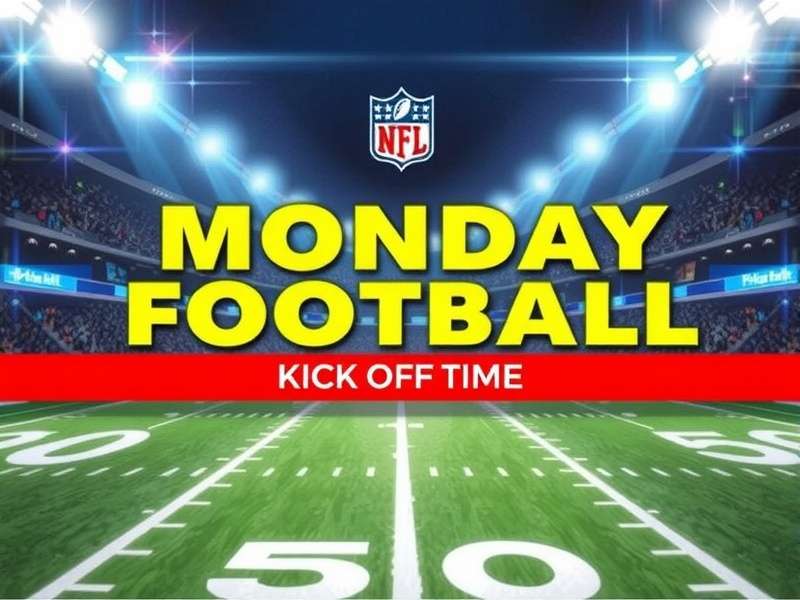 Monday Night Football stadium with players at kick off