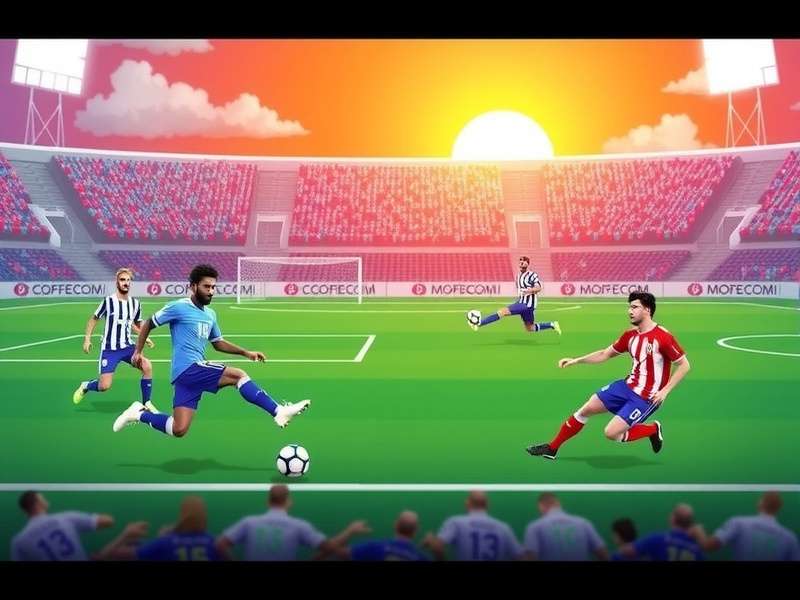 Super Kick Off game screen showing team selection interface