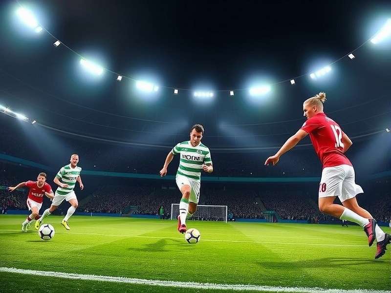 Celtic FC Stadium on match day with fans