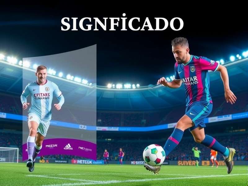 Football kickoff moment with players in action