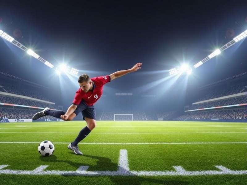 Statistical analysis dashboard showing football kick off data