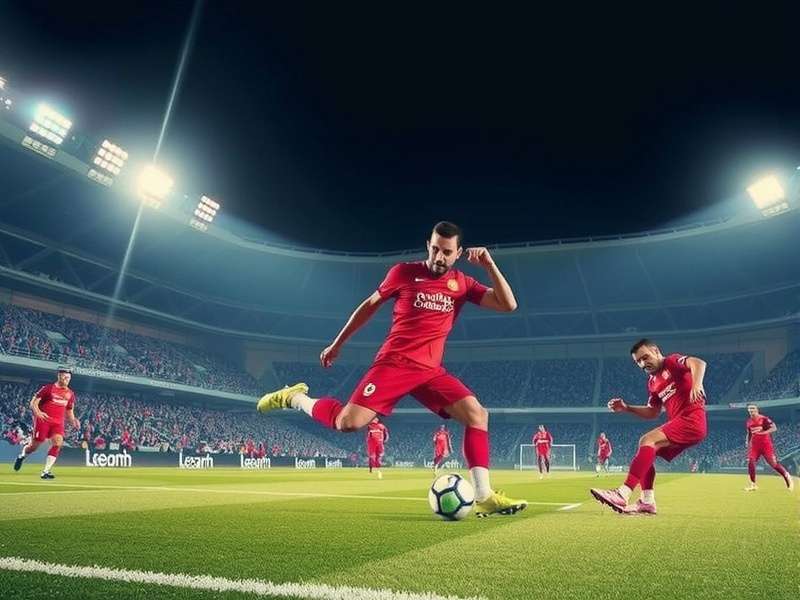 Kick Off or Kickoff – A football on the centre spot ready for the match to begin