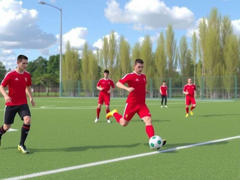 Kick Off Football Training – dynamic training session with Indian players on a green field