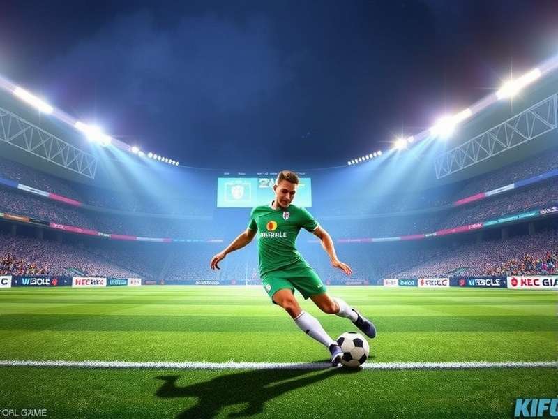 Football kick off moment with players ready on the pitch, illustrating Que Es Kick Off