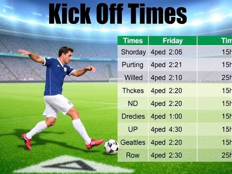 Kick Off Times Today – football match schedules and kick off times guide for Indian fans