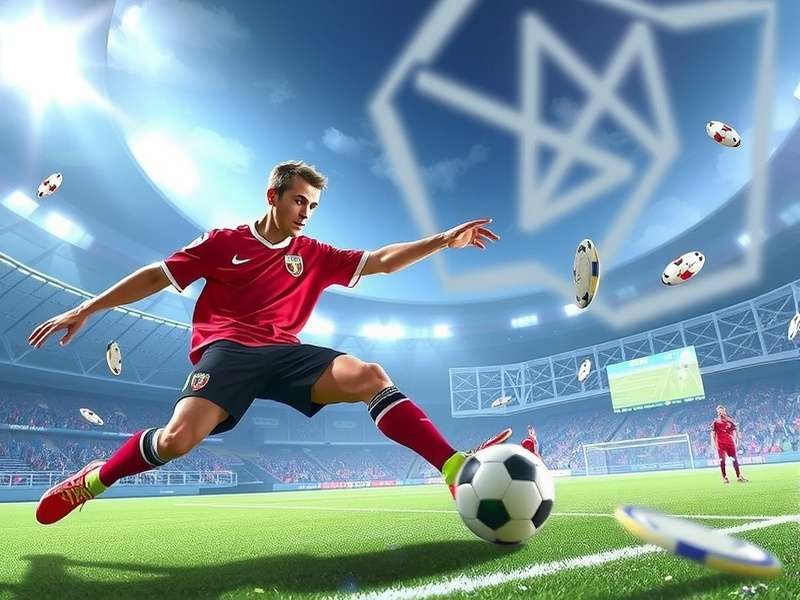 Kick Off Traduction – Football stadium at the moment of the first whistle, players ready on the center circle